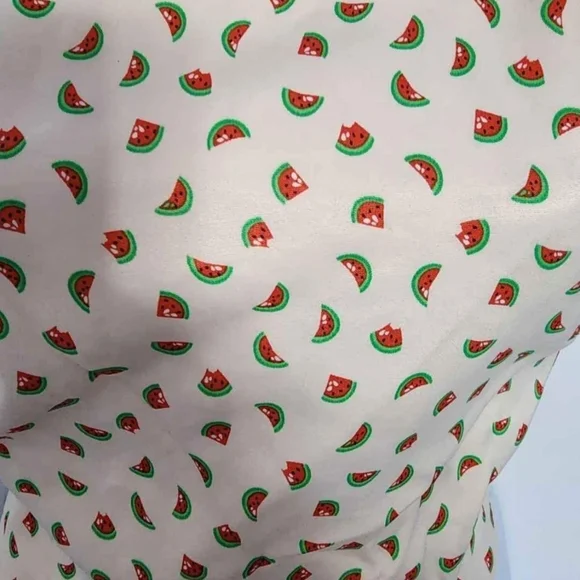 Zara Cream Watermelon-Print Halter Tank Top - Picture 6 of 8